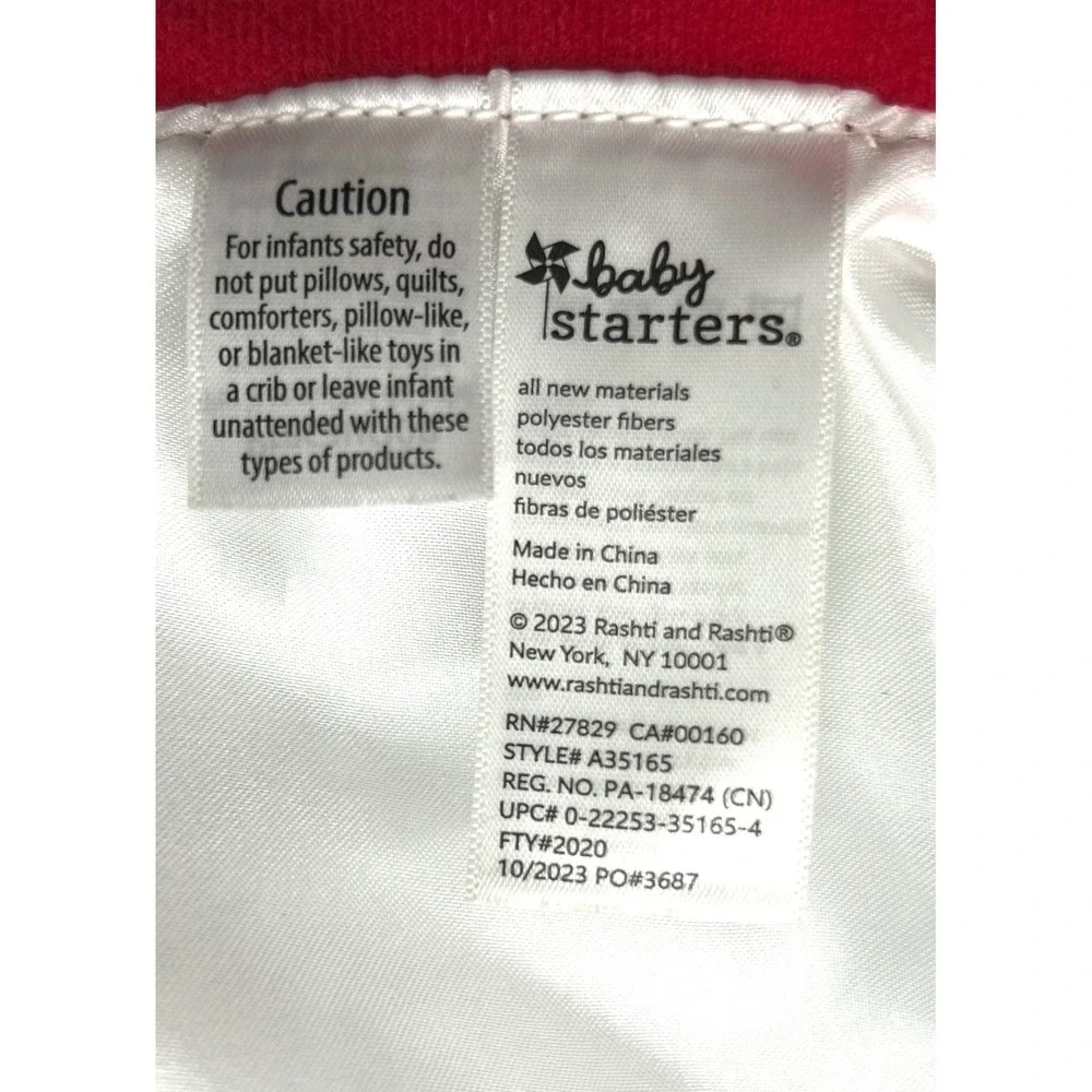 Baby Starters Sock Monkey Lovey Security Blanket Dream Big Little One A35165